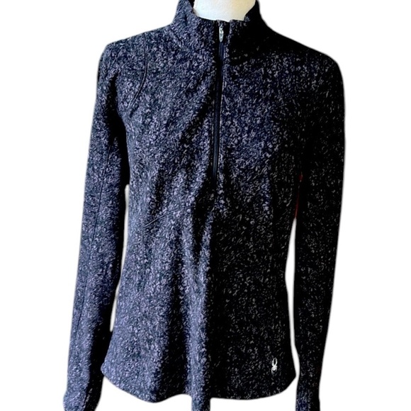 Spyder ladies, large fleece jacket, zipper pocket, thumb hole slit, soft fabric - Picture 1 of 11